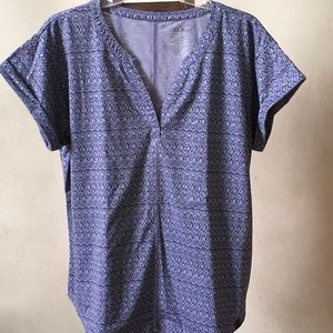 LL Bean Streamside Split-Neck Tee